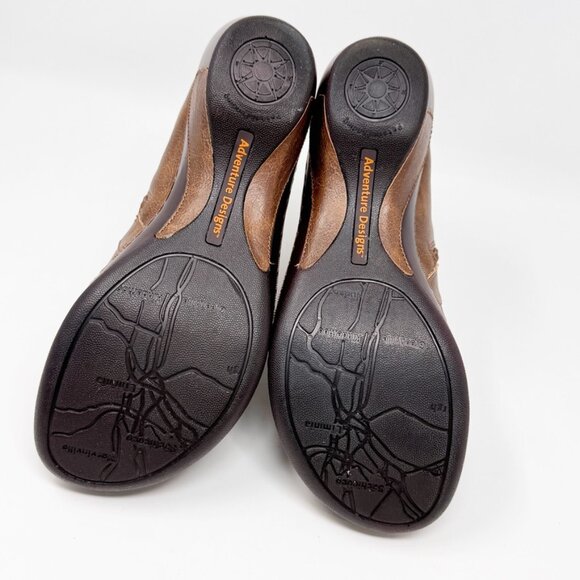 JBU Jambo Design Womens Brown Vegan Leather Laser Cut Side Zip Bootie   Size 11 - Picture 9 of 12